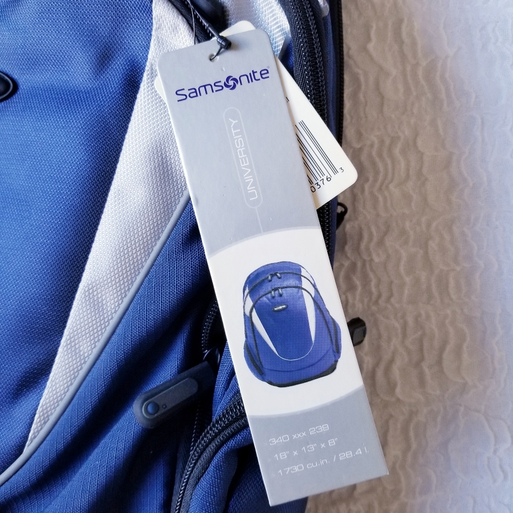 Samsonite Blue University Backpack - Picture 9 of 12
